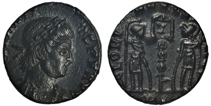 Cesarstwo Rzymskie, Konstancjusz II (324-361), Follis - rzadszy
 Mennica Lugdun...
