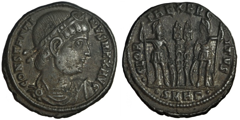 Cesarstwo Rzymskie, Konstantyn II (337-340), jako cezar (317-337), Follis
 Menn...