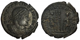 Cesarstwo Rzymskie, Konstantyn II (337-340), jako cezar (317-337), Follis - rzadszy