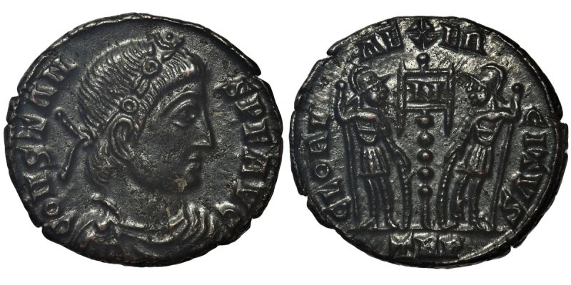 Cesarstwo Rzymskie, Konstans (337-350), Follis - rzadszy
 Mennica Trier circa 3...