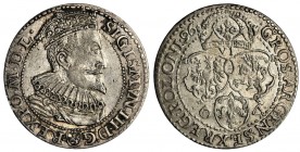Zygmunt III Waza, Szóstak Malbork 1596 - małe popiersie