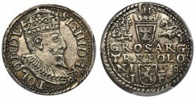 Zygmunt III Waza, Trojak Olkusz 1598 - PCGS AU55