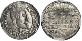Zygmunt III Waza, Trojak Olkusz 1598 - NGC MS63 2-ga nota