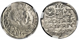 Zygmunt III Waza, Trojak Poznań 1599 - NGC MS63 MAX