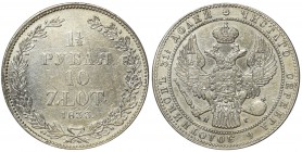 1 1/2 rubla = 10 złotych Petersburg 1833 НГ