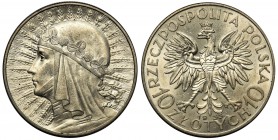 Głowa Kobiety, 10 złotych 1933