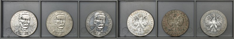 Zestaw, Traugutt 10 złotych 1933 (3 szt.)
 &nbsp; &nbsp; 
Reference: Parchimow...