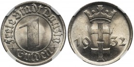 Wolne Miasto Gdańsk, 1 gulden 1932 - NGC MS64 2-ga nota