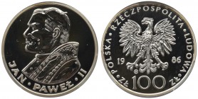 Jan Paweł II, 100 złotych 1986 - PCGS MS69 MAX