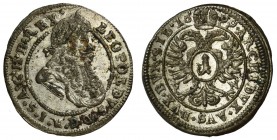 Śląsk, Leopold I, 1 krajcar Opole 1699 FN