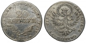 Austria, Tyrol, Franciszek II, 20 krajcarów Hall 1809