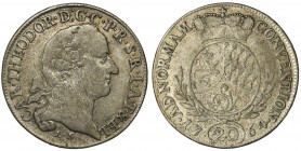 Niemcy, Pfalz-Sulzbach, Karol Teodor, 20 krajcarów 1764 AS - rzadkie
