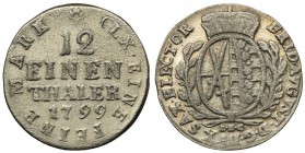 Niemcy, Saksonia, Fryderyk August III, 1/12 Talara 1799 IEC
