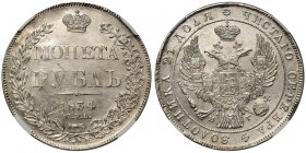 Rosja, Mikołaj I, Rubel 1834 СПБ НГ - NGC UNC