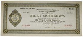 Bilet Skarbowy, Serja III - 100.000 marek 1922