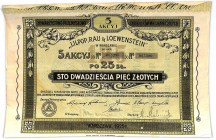 Lilpop, Rau & Loewenstein w Warszawie S.A., 5x25 złotych 1925 - RZADKA