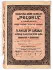 Towarzystwo Akcyjne Ubezpieczeń POLONIA w Warszawie, Em.2, 5 x 1.000 marek 1922