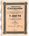 Cukrownia CIECHANÓW S.A., 5x100 złotych 1931