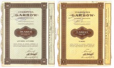 Cukrownia GARBOW S.A., 100 złotych i 10x100 złotych 1931 (2szt.)
