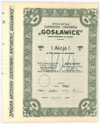 Cukrownia i Rafineria GOSŁAWICE, 100 złotych 1925