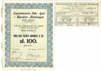Częstochowska Fabryka Igieł i Wyrobów Metalowych S.A., Em.3, 100 złotych 1929