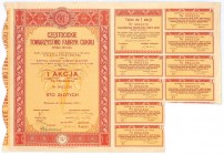 Częstocickie Towarzystwo Fabryk Cukru S.A., 100 złotych 1937