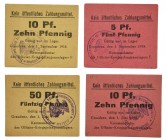 Zestaw, Banknoty obozów jenieckich, Grudziądz (Graudenz) 1918 (4 szt.)