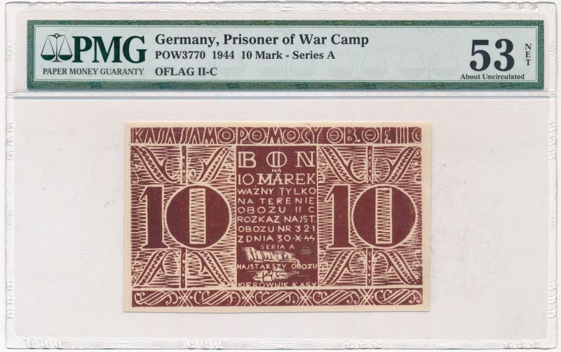 Germany, Oflag II C Woldenberg - 10 Mark 1944 - PMG 53 NET
Oflag II C Woldenber...