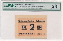 Germany, Buchenwald, 2 Wertmarke (1937-1945) - - PMG 53 David E.Seelye Collection