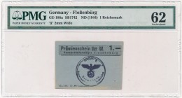 Germany, Flossenburg, 1 Reichsmark (1944) - PMG 62