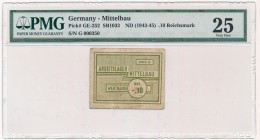 Germany, Mittelbau, 0.10 Reichsmark (1943-45) - PMG 25