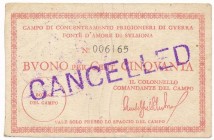 Italy, POW 'Fonte D'Amore Di Svlmona' - 50 cents ND CANCELLED