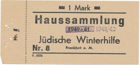 Judische Winterhilfe ( Jewish Winter Aid) - 1 mark 1940/1