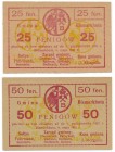 Bismarkhuta, 25 i 50 fenigów 1921 (2szt)