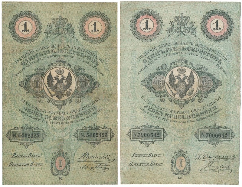 1 rubel srebrem 1852 Engelhardt - BRAK LUCOW
 Najwyższej rzadkości rocznik rubl...