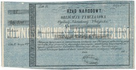 Rząd Narodowy, Obligacja Tymczasowa 500 złotych 1863-4