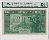Kowno 1.000 marek 1918 6 cyfr - PMG 64