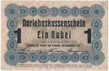 Poznań 1 rubel 1916 dłuższa klauzula (P3b) - rzadszy