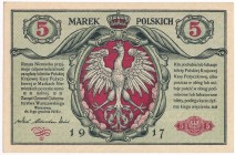 5 marek 1916 Generał biletów - A - RZADKI