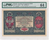 100 marek 1916 Generał - PMG 64 - PIĘKNY