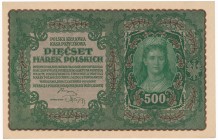 500 marek 1919 - II Serja AA - bardzo rzadka seria