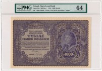 1.000 marek 1919 - I Serja BH - PMG 64