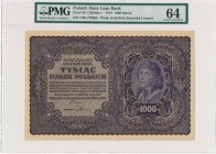 1.000 marek 1919 - I Serja DK - PMG 64