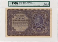 1.000 marek 1919 - II Serja W - PMG 64 EPQ