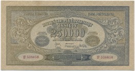 250.000 marek 1923 - CF - rzadsza wąska numeracja