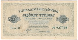 500.000 marek 1923 - Serja B I- 7cyfr - rzadka odmiana