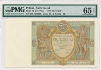 50 złotych 1929 Ser.DR. - PMG 65 EPQ
