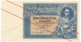 20 złotych 1931 - AA - WZÓR