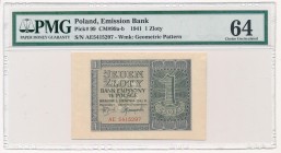 1 złoty 1941 - AE - PMG 64