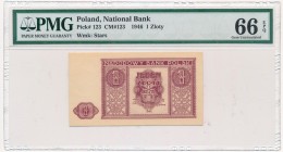 1 złoty 1946 - PMG 66 EPQ 2-ga nota